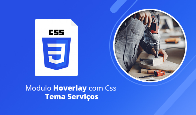 Modulo Hoverlay com Css Tema Serviços