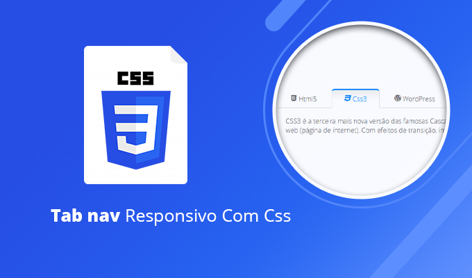 Tab Nav Responsivo Com Html e Css