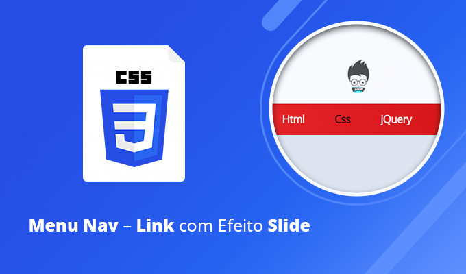 Menu Nav – Link com Efeito Slide