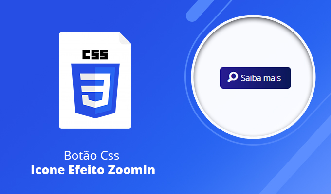 Botão Css Icone Efeito ZoomIn