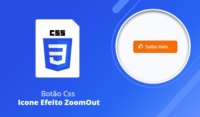 Botão Css Icone Efeito ZoomOut