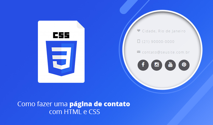 Como fazer uma página de contato com HTML e CSS