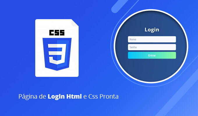 Página de Login Html e Css Pronta