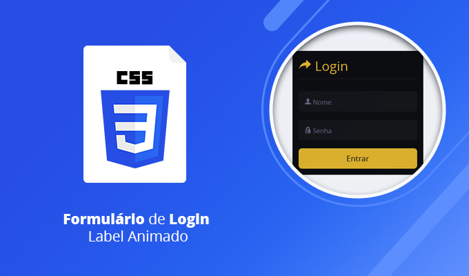 Formulário de Login Label Animado