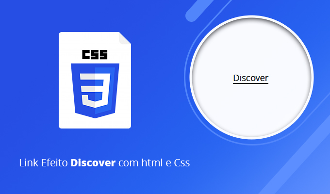 Link Efeito Discover com html e Css