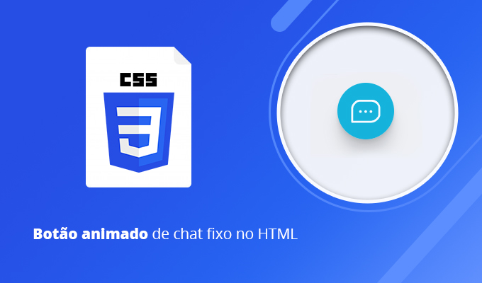Botão animado de chat fixo no HTML