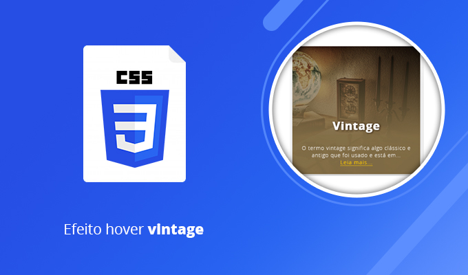 Efeito hover vintage