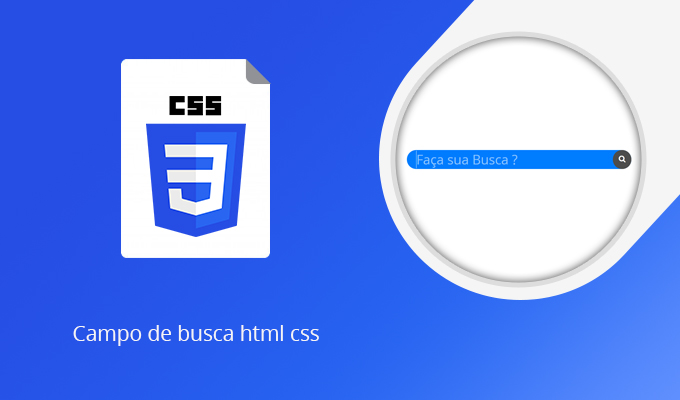 Campo de busca html css