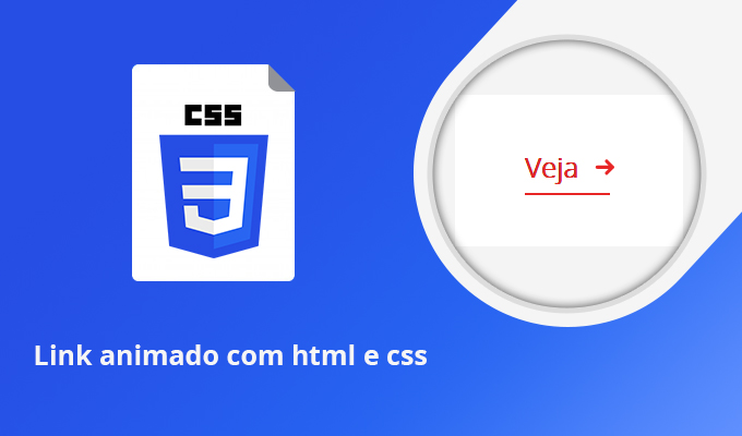 Link animado com html e css Link animado com html e css