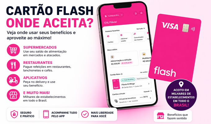 Cartão Flash Onde Aceita