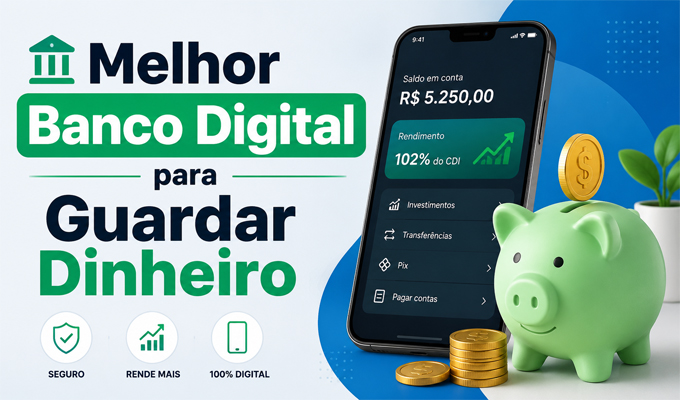 Melhor Banco Digital para Guardar Dinheiro