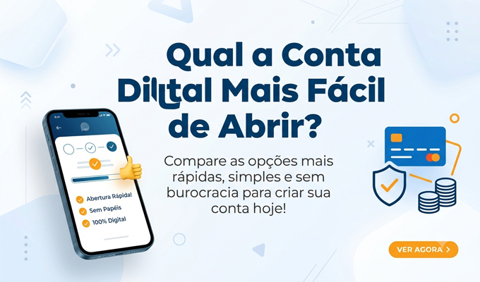 Qual a conta digital mais fácil de abrir
