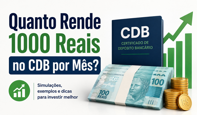 Quanto Rende 1000 Reais no CDB por Mês